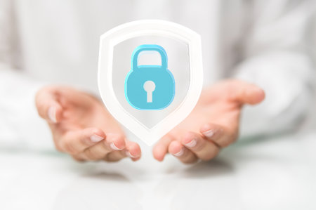 an image of a lock presenting security
