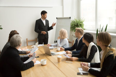 professionals having a meeting