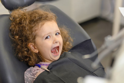 kid having a dental examination
