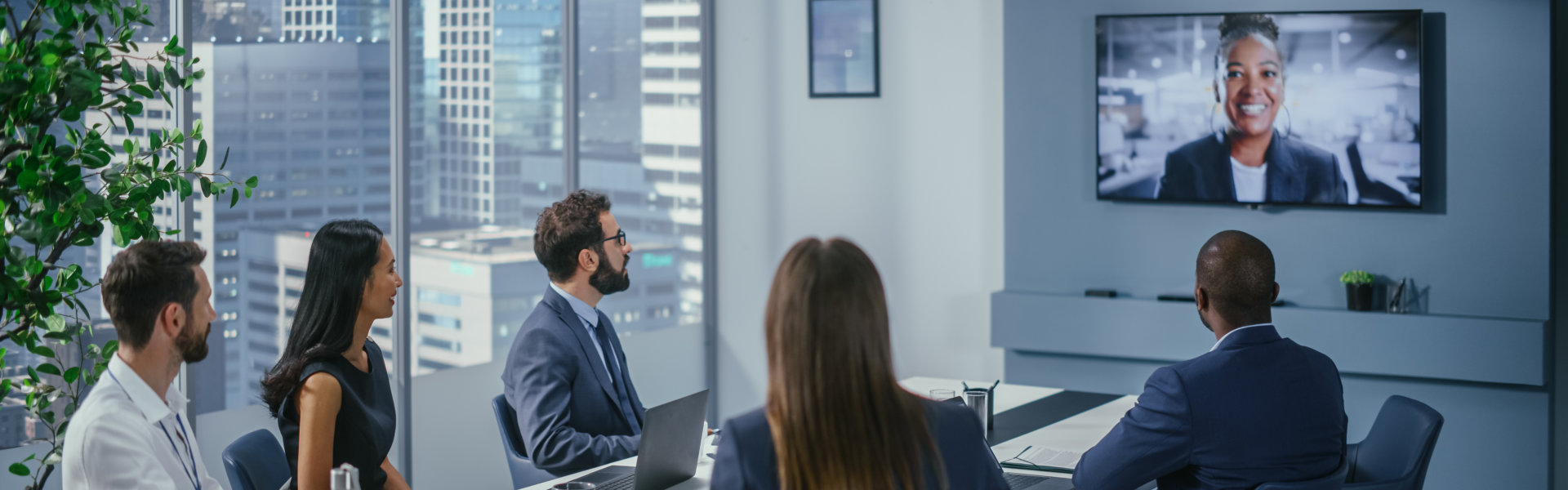 group of professionals in a meeting